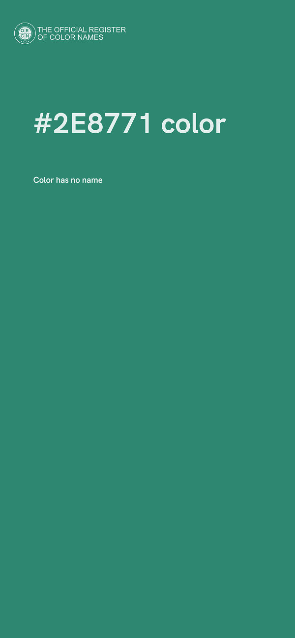 #2E8771 color image