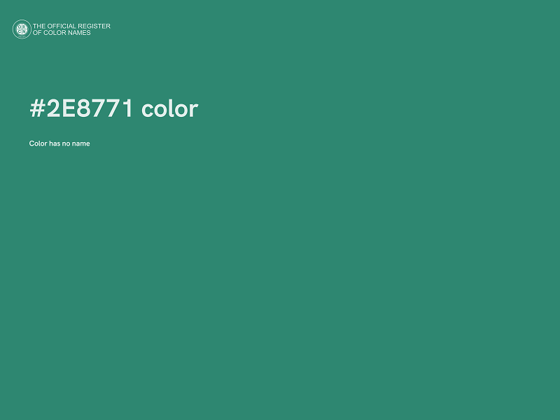 #2E8771 color image