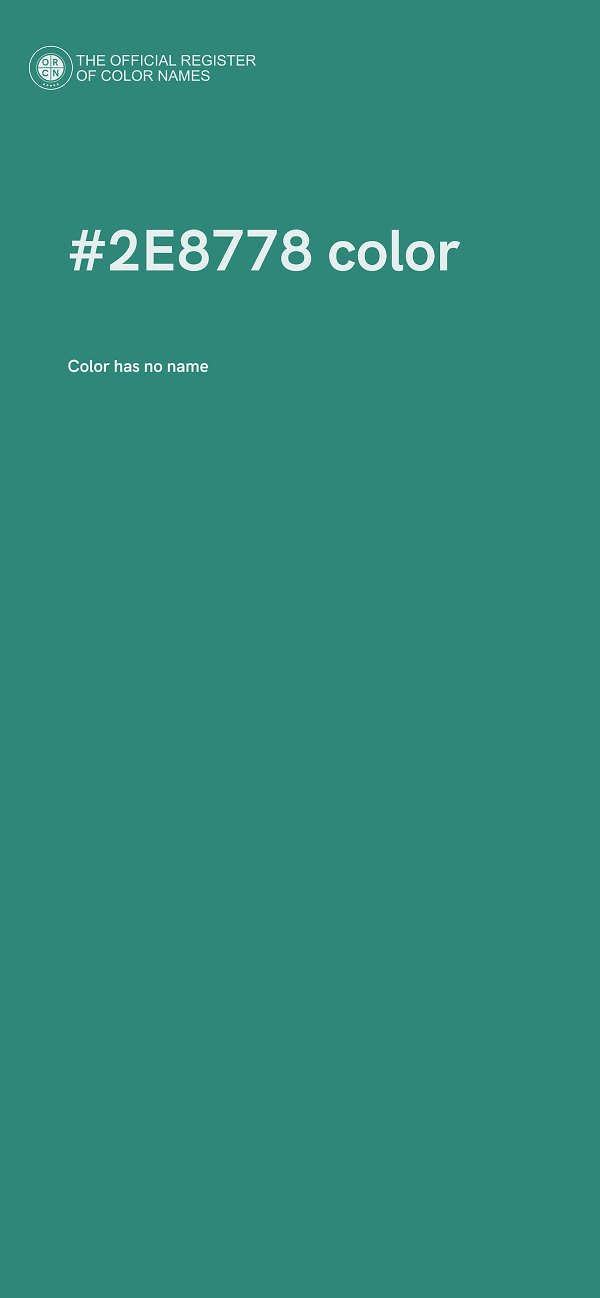 #2E8778 color image
