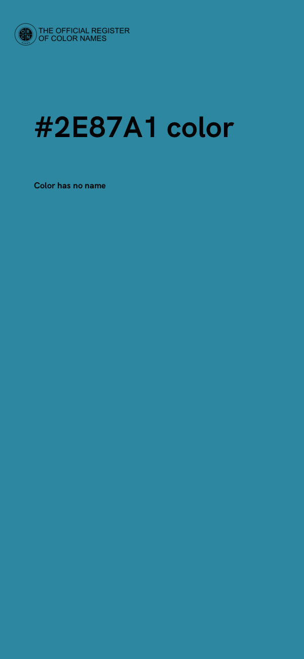 #2E87A1 color image