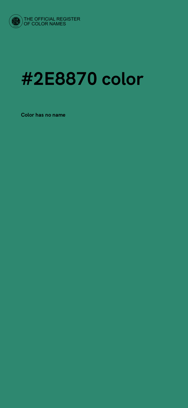 #2E8870 color image