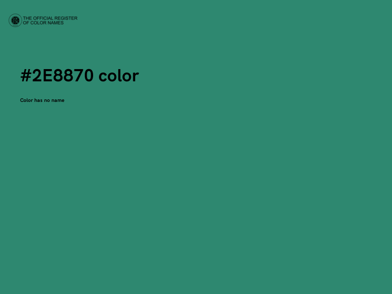 #2E8870 color image