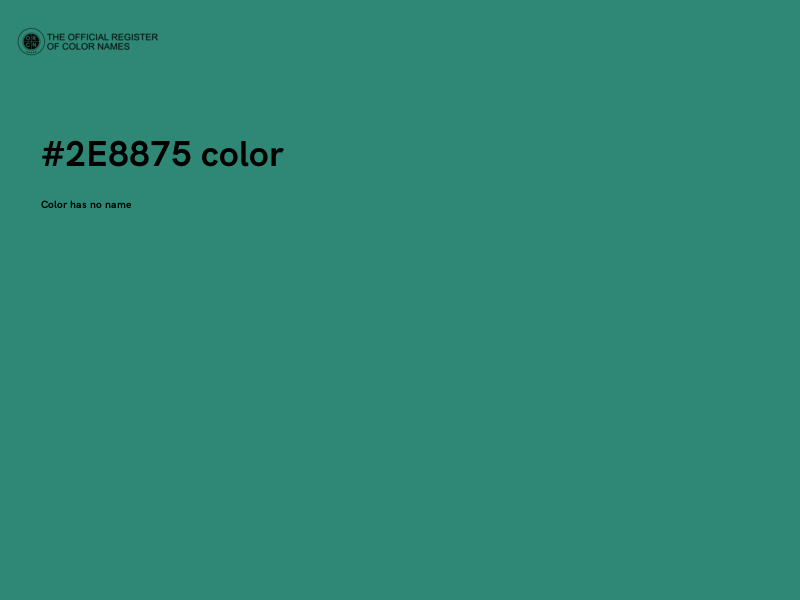 #2E8875 color image