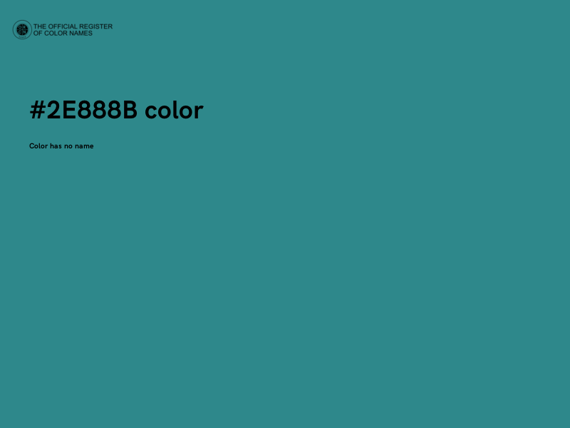 #2E888B color image