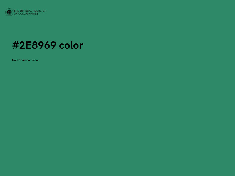 #2E8969 color image