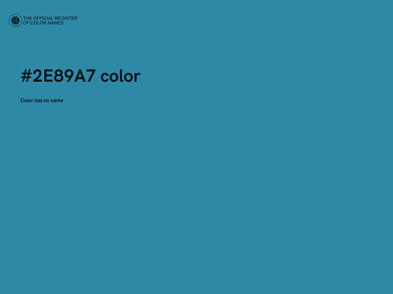 #2E89A7 color image