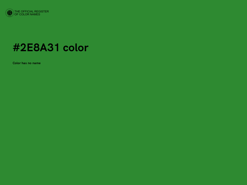 #2E8A31 color image