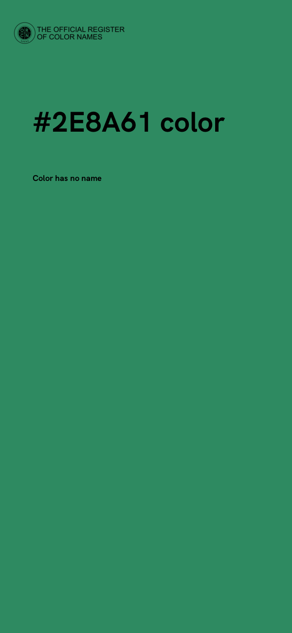 #2E8A61 color image