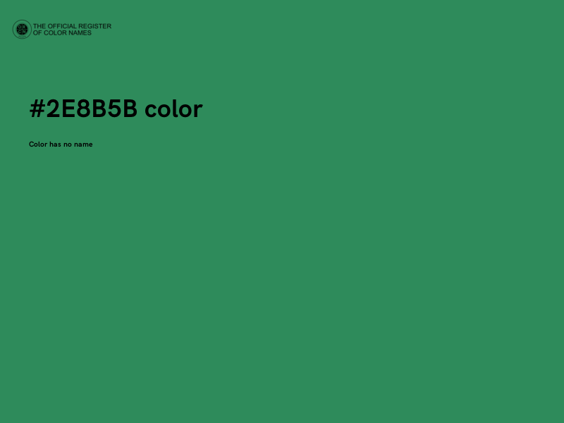 #2E8B5B color image