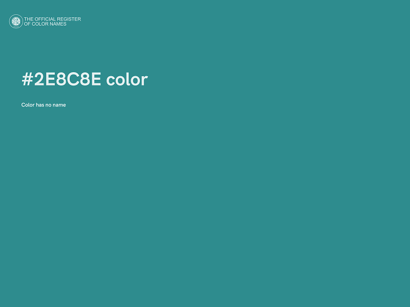 #2E8C8E color image