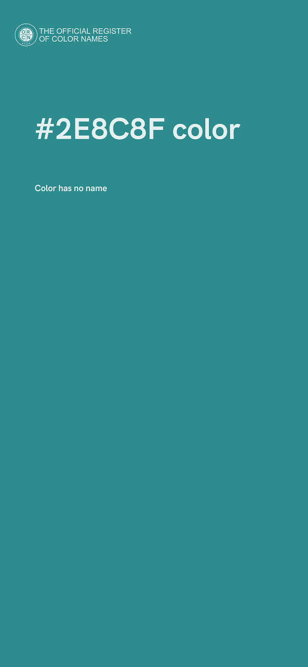 #2E8C8F color image