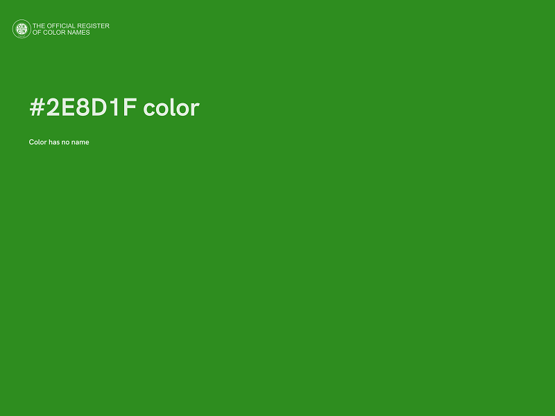 #2E8D1F color image