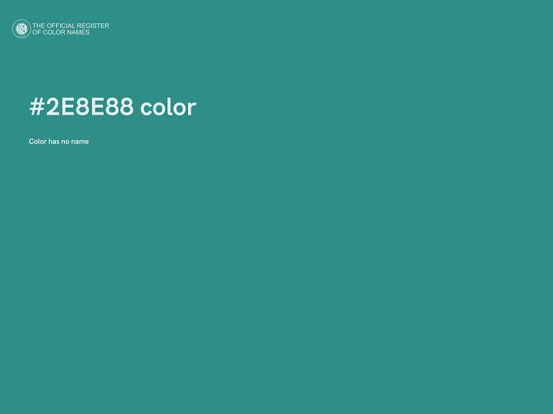 #2E8E88 color image