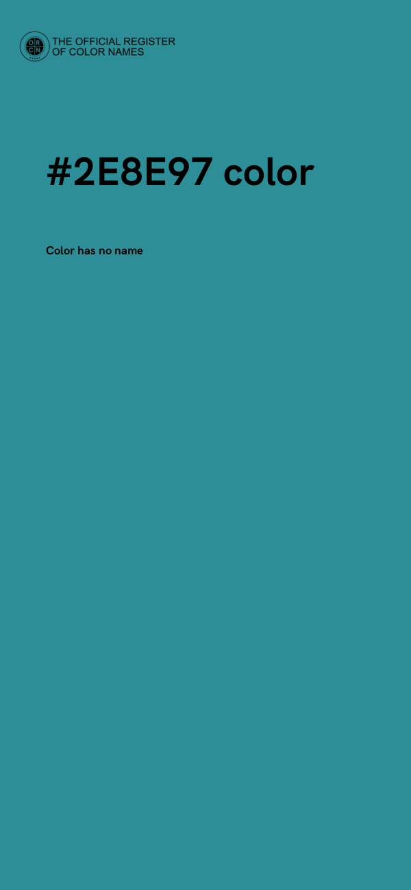 #2E8E97 color image
