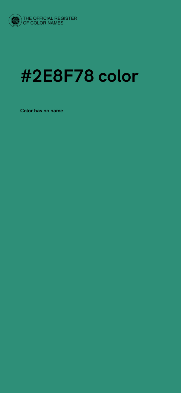 #2E8F78 color image