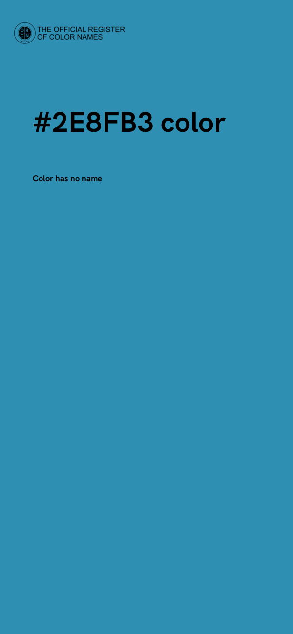#2E8FB3 color image