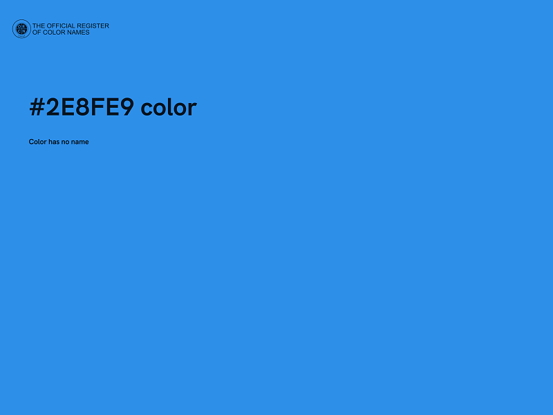 #2E8FE9 color image