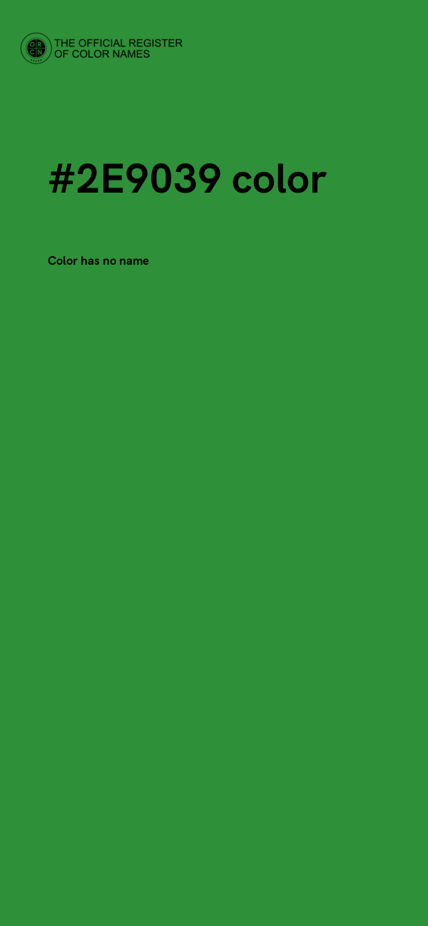 #2E9039 color image