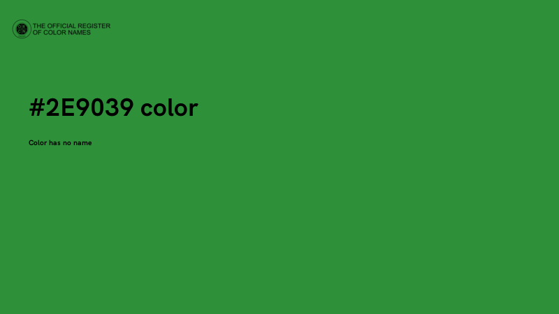 #2E9039 color image