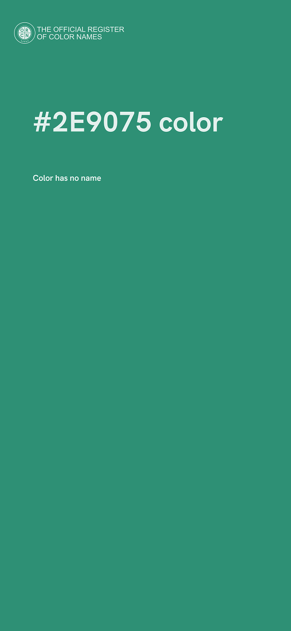 #2E9075 color image