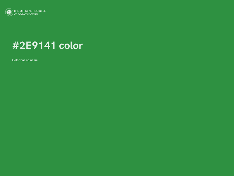 #2E9141 color image