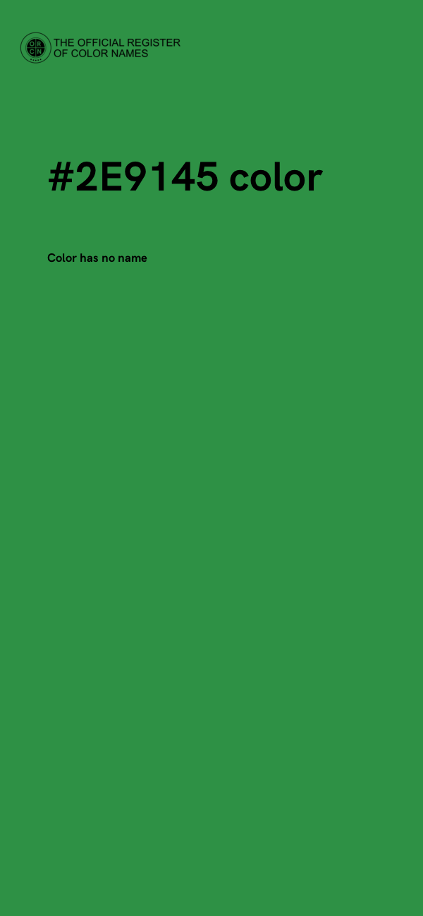 #2E9145 color image