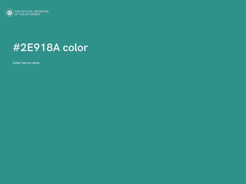 #2E918A color image