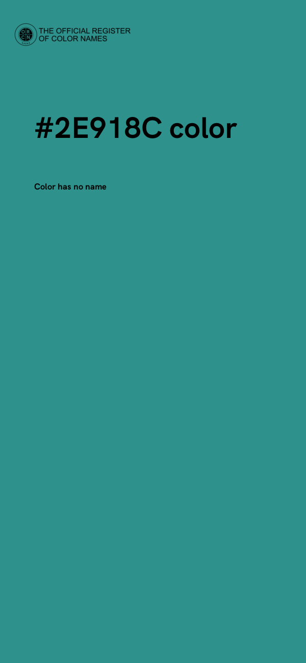 #2E918C color image