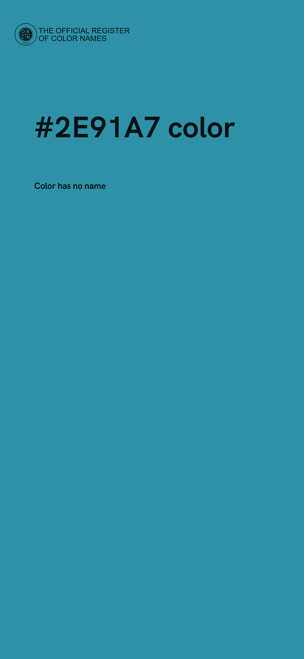 #2E91A7 color image