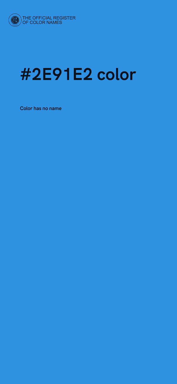 #2E91E2 color image