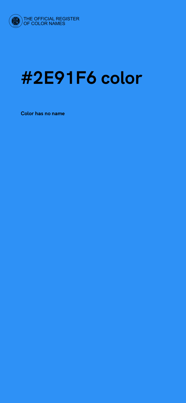 #2E91F6 color image