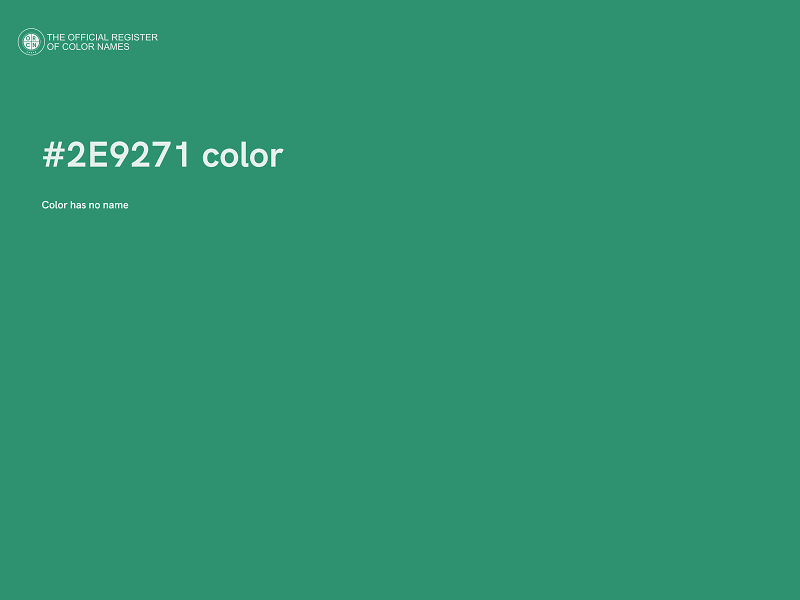 #2E9271 color image