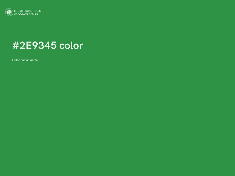 #2E9345 color image