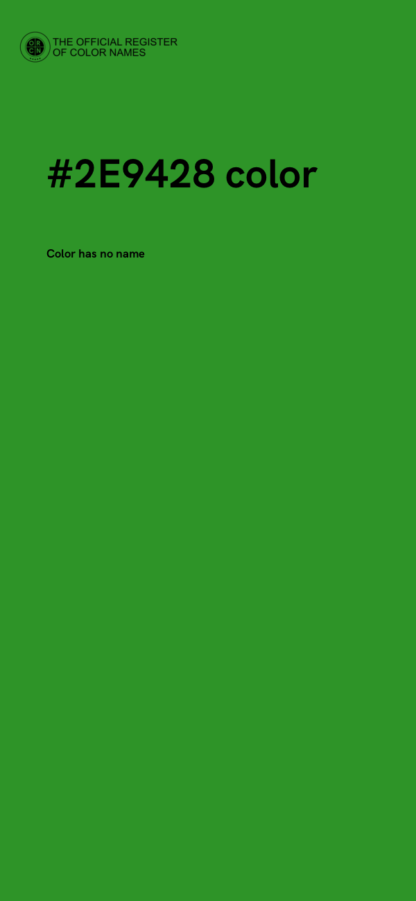 #2E9428 color image
