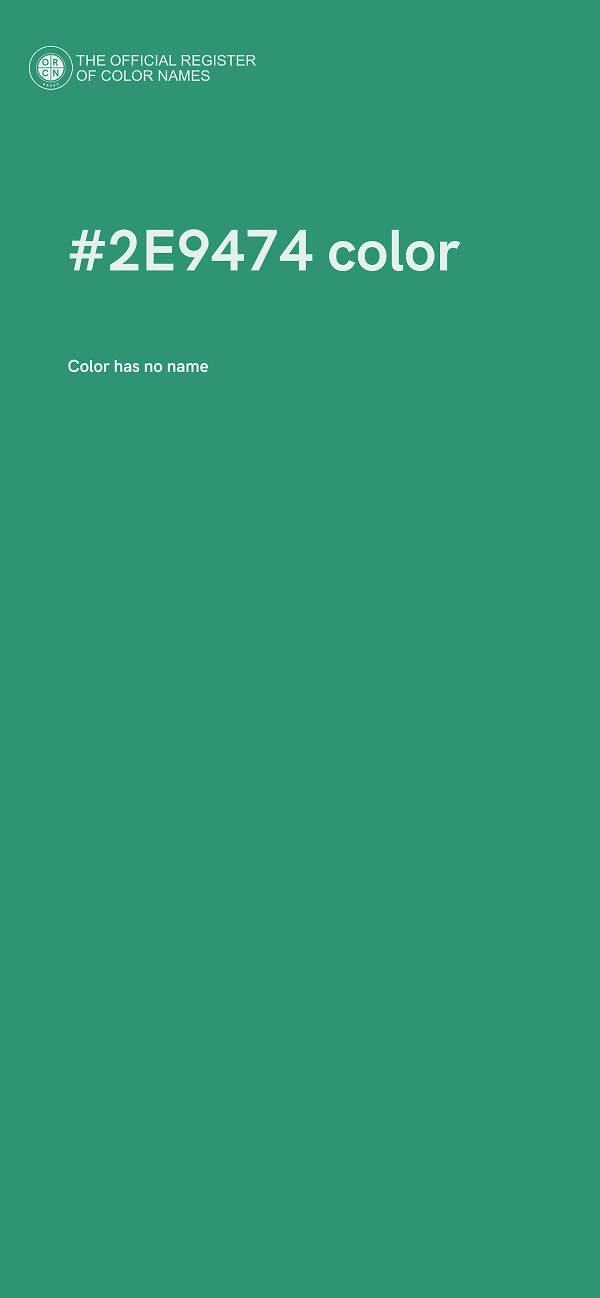 #2E9474 color image