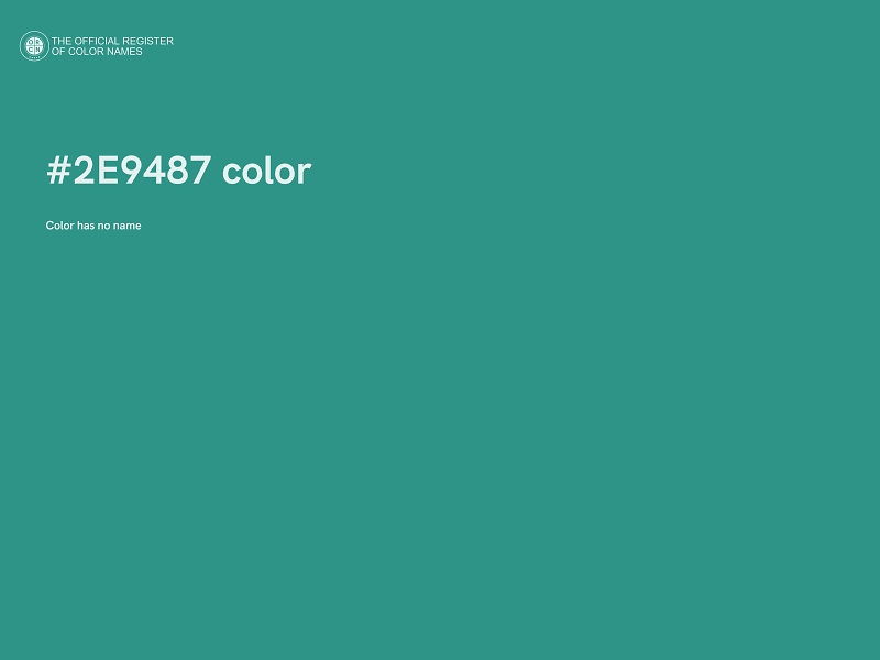 #2E9487 color image