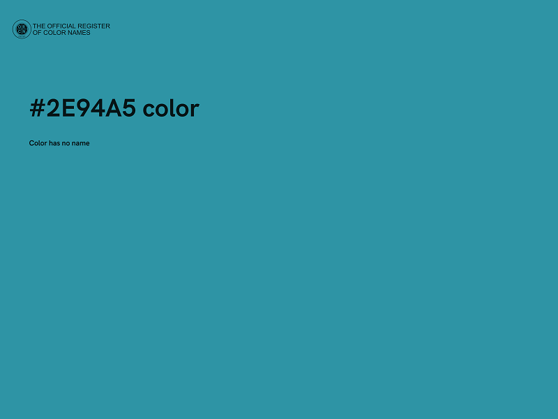 #2E94A5 color image