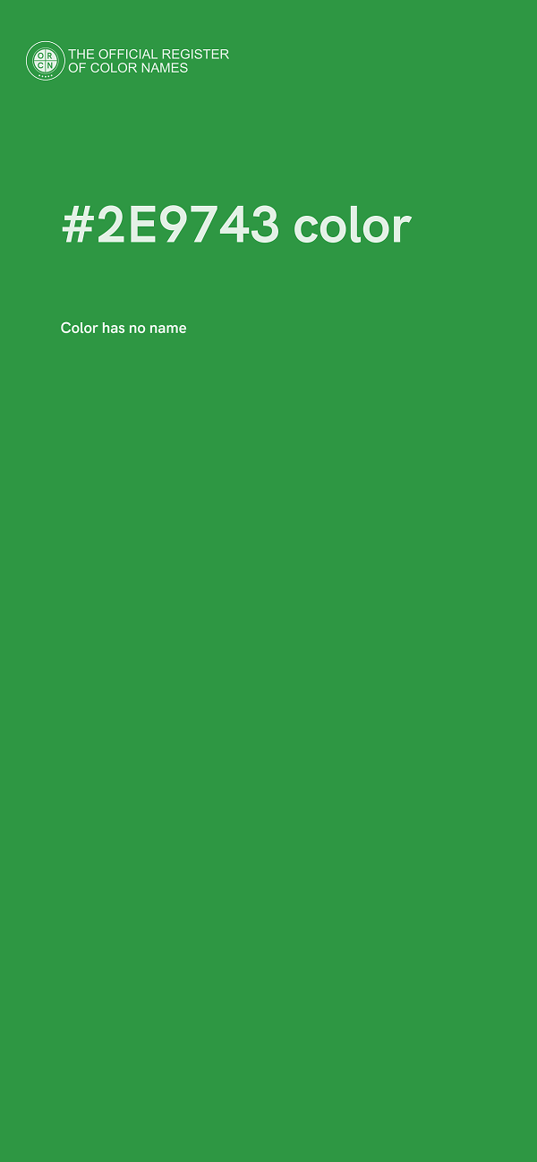 #2E9743 color image