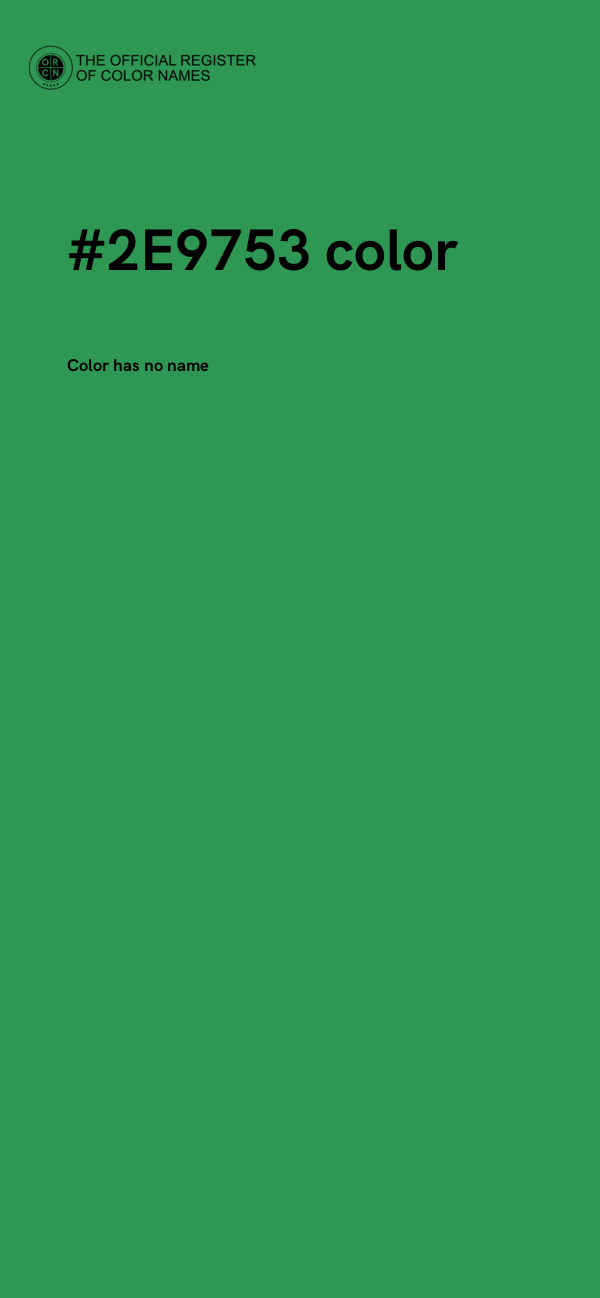 #2E9753 color image