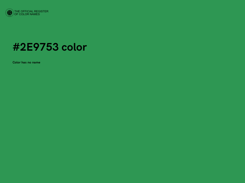 #2E9753 color image