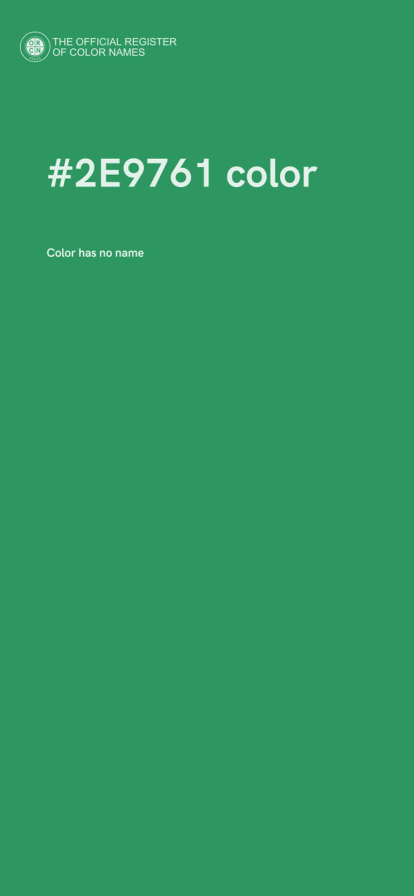 #2E9761 color image
