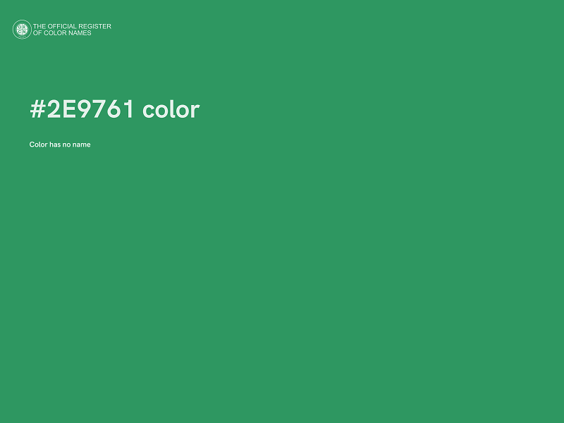#2E9761 color image