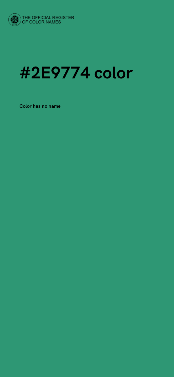 #2E9774 color image