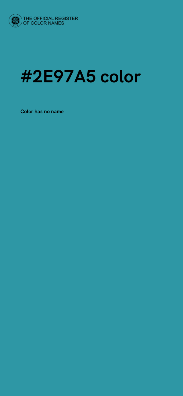 #2E97A5 color image