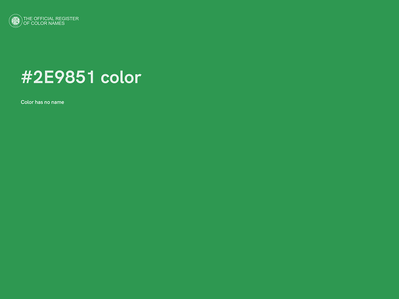 #2E9851 color image