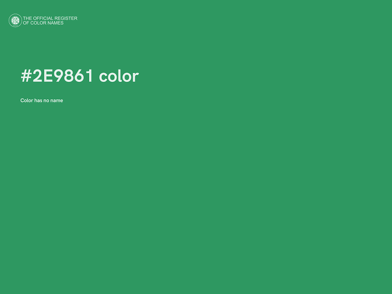 #2E9861 color image