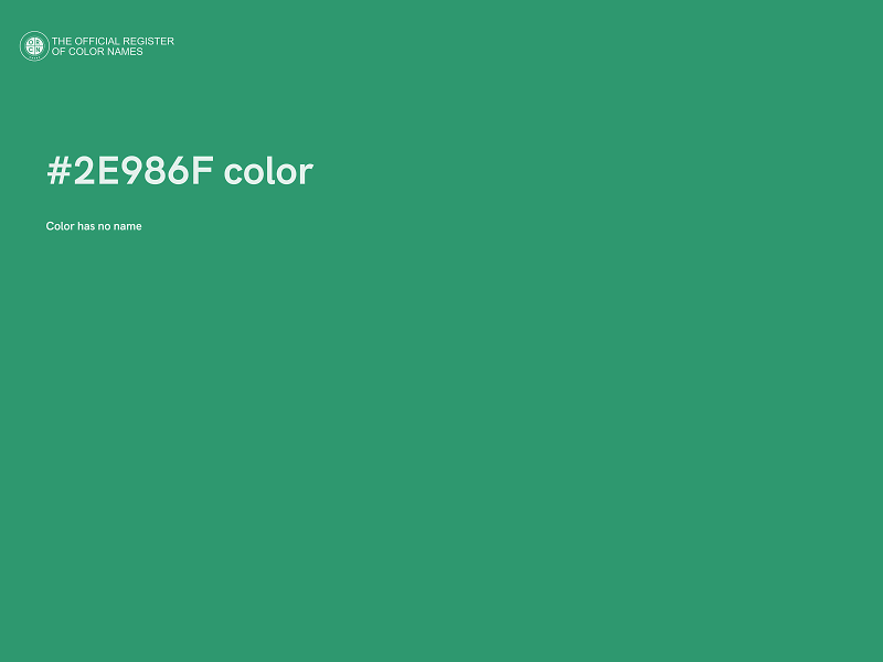 #2E986F color image