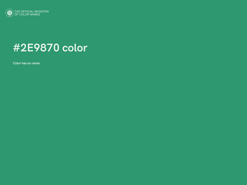 #2E9870 color image