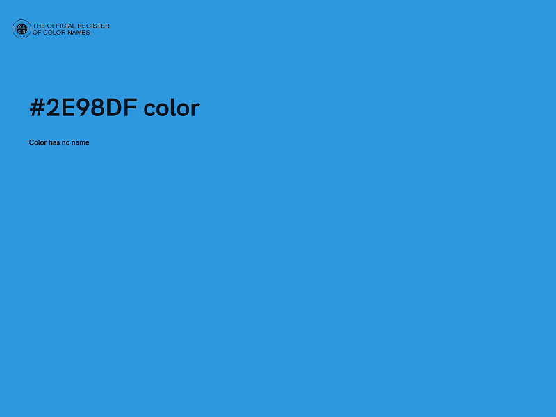 #2E98DF color image