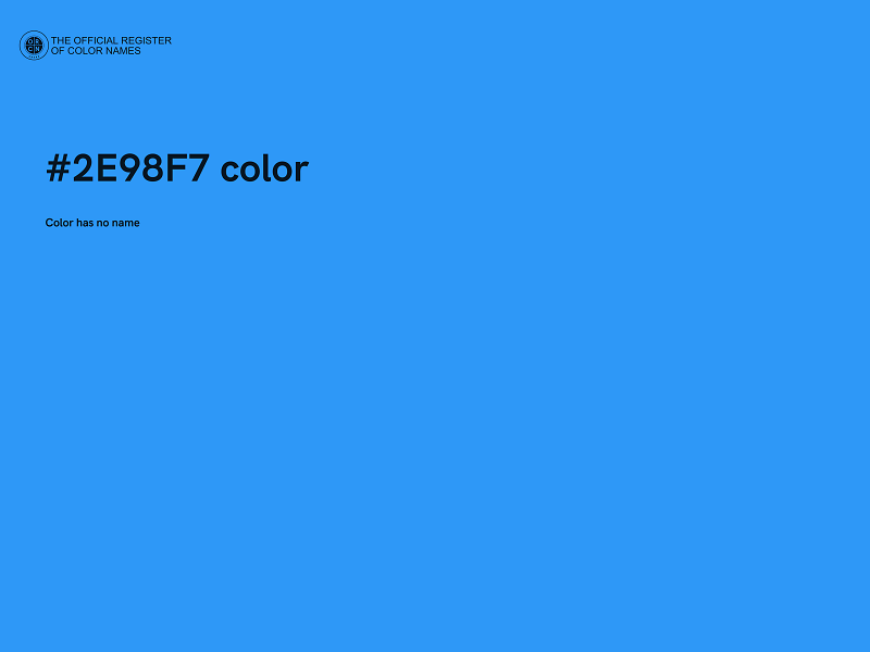 #2E98F7 color image